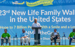 July 28, 2019, Congressman Payne participates as a guest speaker for the 23rd New Life Family Walkathon held by the Intl. WeLoveU Foundation (Honorary Chairwoman Zahng Gil-jah 