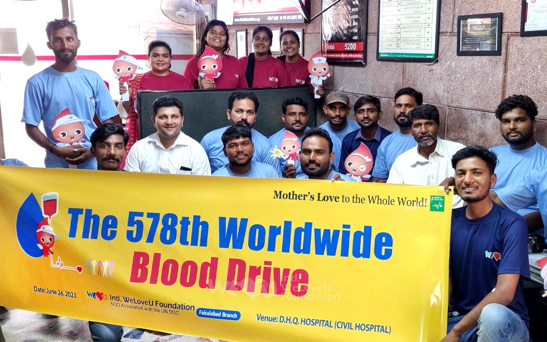 Campaña de Donación de Sangre en Todo el Mundo para conmemorar el Día Mundial del Donante de Sangre