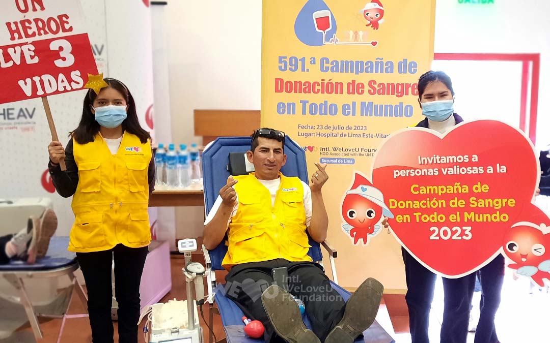 Campaña de Donación de Sangre en Todo el Mundo para conmemorar el Día Mundial del Donante de Sangre