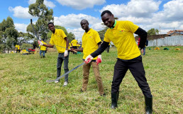 Gardening at Kangemi Recreational Park in Kenya