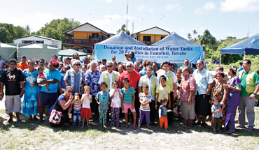 Donation of 20 Water Tanks (10,000L) to Tuvalu - Funafuti, Tuvalu