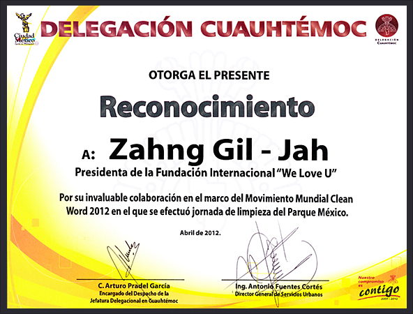 Letter of Appreciation from Cuauhtemoc Borough