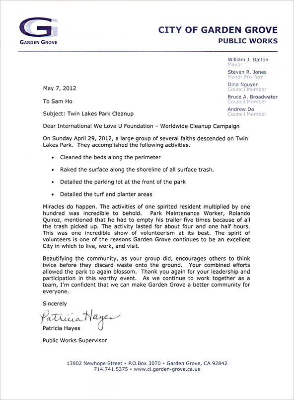 The City hall in Orange County