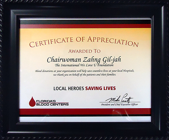 The Head of the Blood Center in Orlando