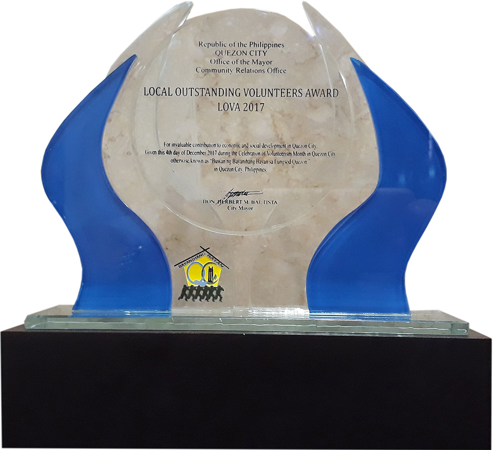 필리핀 케손시티 시장 감사패