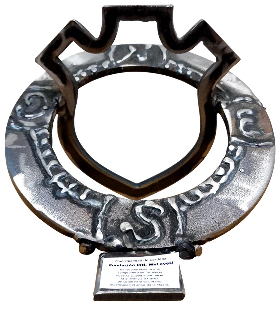 Plaque of Appreciation from Municipality of Cordoba, Argentina